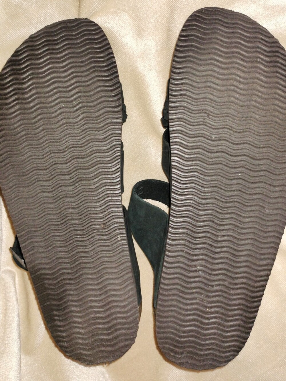 NWOT! White Mountain Footbeds New Hazy Black Leather Slide Sandal. Size 8 - Picture 5 of 7